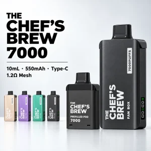 CHEF' BREW 廚師佳釀 7000口 一次性電子煙｜3mL 磁吸 Type-C 可充電